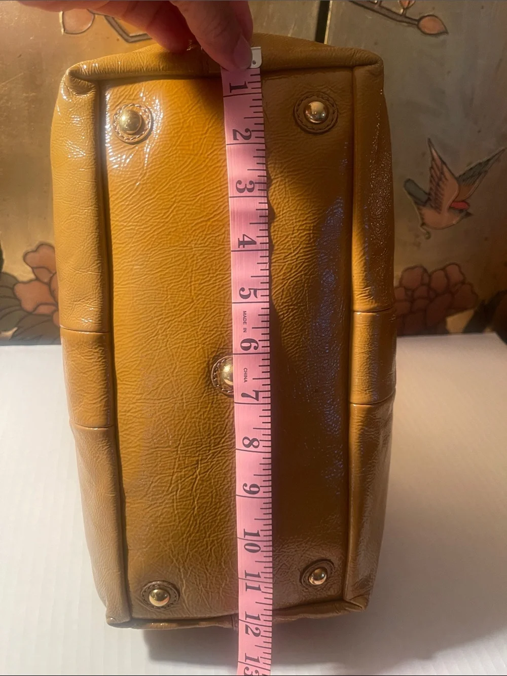 YSL Classic Tan Leather Bag in vintage excellent condition